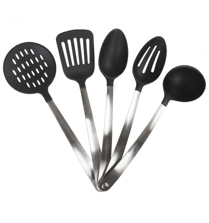 Stainless Steel & Nylon Heat Resistant Kitchen Tool Utensil Set