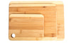 3 Pc Durable Bamboo Cutting Boards - Sturdy Chopping Board or Carving Board Block (Two Tone)