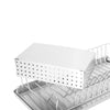 Dish Drying Rack With Drain Board – Compact with Stainless Steel Utensil Holder and Dish Rack Drainboard – RV Dish Drying Rack - Dish Racks for Counter, In Sink Drying Rack