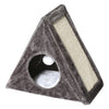 Fold Away Cat Condo with Scratching Pad - Kitty Scratcher with Tunnel