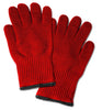 2 Extra Thick Oven Gloves - Red Heat Resistant Amazing Oven Mitt / Pot Holders