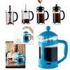 Imperial Home Colorful French Press Coffee & Tea Maker 3 Cup (28 Oz) – Borosilicate Glass Cafetiere French Coffee Maker With Mesh Filter (Blue)