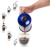 Imperial Home French Press Coffee Maker 30 Oz Chrome Coffee Press Glass (Blue)