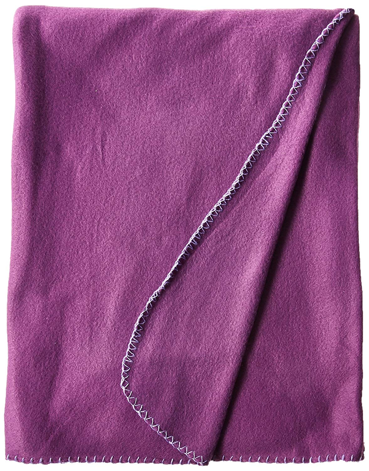 Imperial Home 50 x 60 Inch Soft Cozy Fleece Blanket / Fleece Throw - Purple