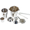 5 Pcs Stainless Steel Cocktail Shaker Bar Set With Ice Bucket, Bar Accessories - Bartending Tools Cocktail Maker
