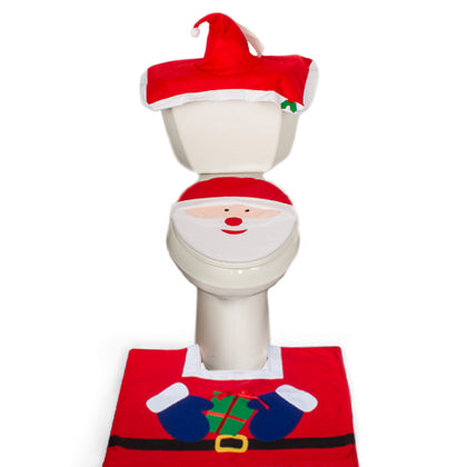 Christmas Bathroom Set - Santa Face - (MW3550)