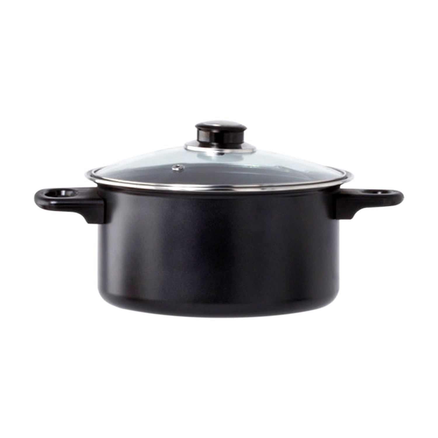 8 Pc Carbon Steel Non Stick Cookware Set W/Utensils Dutch Oven Fry Sauce Pan - Carbon Steel Cookware Set - Carbon Steel Pans & Pots with Utensils (Black)