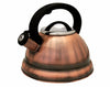 Antique Copper Stainless Steel Whistling Tea Kettle Tea Maker Pot 3 Quarts 2.8 L