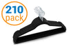 Value Pack Velvet Heavy Duty Non Slip Wrinkle Free Hanger- Black