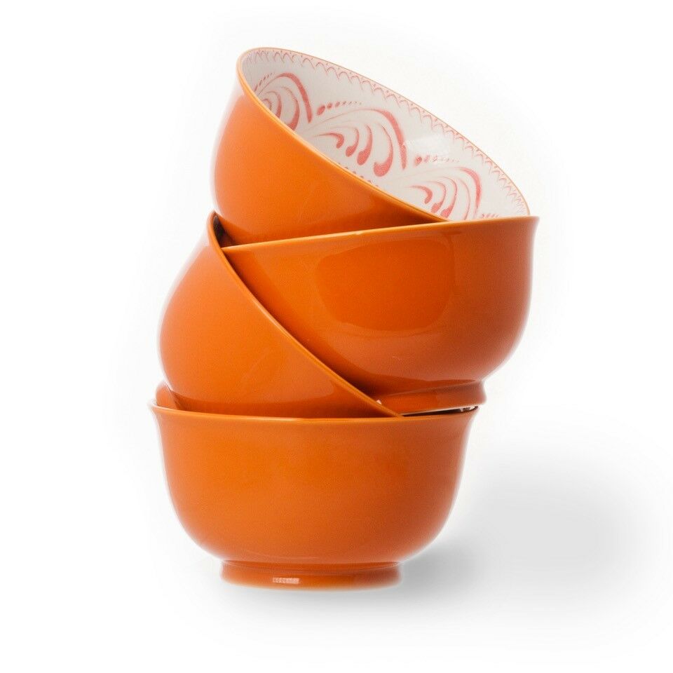 4 Pack High Quality Large 6" Ceramic Cereal Soup Pasta Bowls - Ceramic Bowls Set