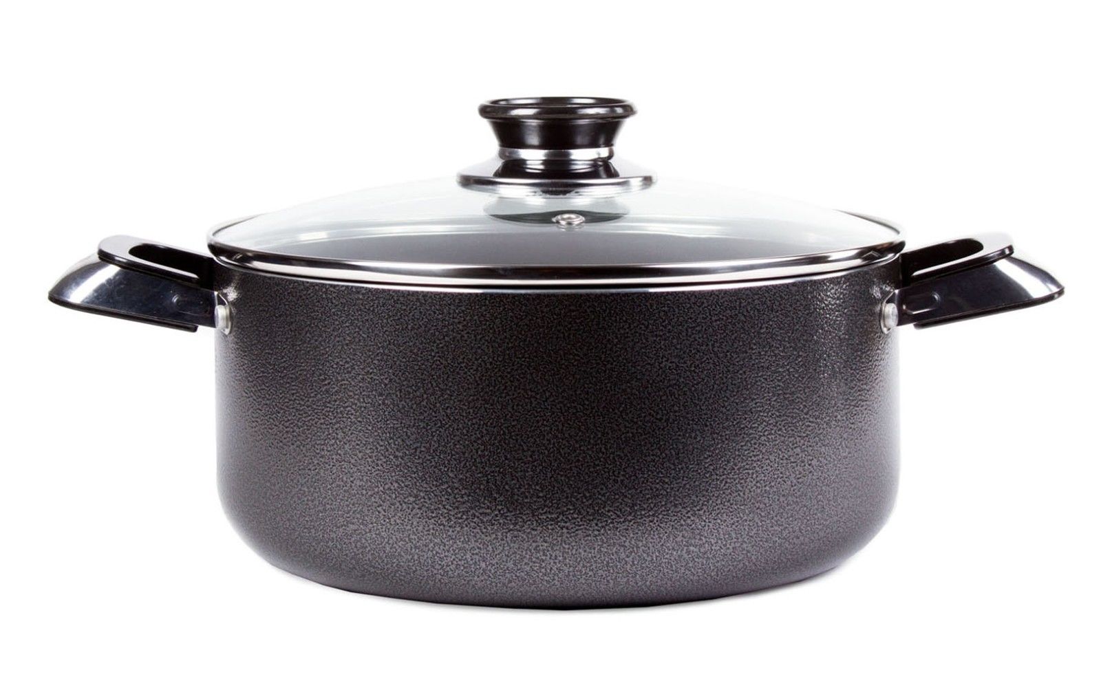 Imperial Home Nonstick Cookware Sets - 10 Pc Black Pots and Pans Set PTFE and PFOA Safe Pots Pans Set