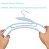 30 Pack Non Slip Wrinkle Free Thin Plastic Clothes Hanger Teal & Grey