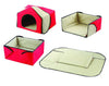 Convertible 4 in 1 Pet Bed House Cozy Lounge Mat - Cat Dog Portable House