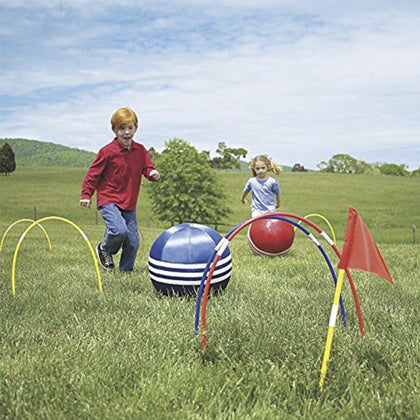 Kids Kick Croquet Set - Child Outdoor Kicking Games