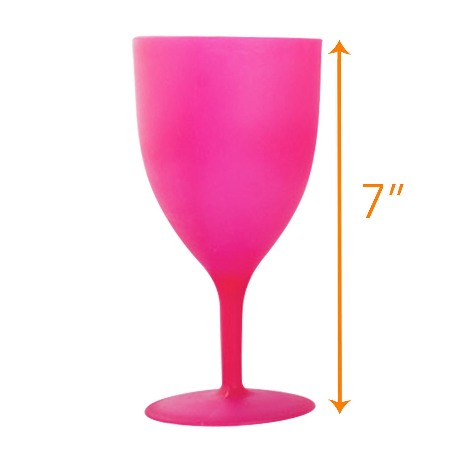 Colorful Reusable Plastic Picnic Goblets Wine Glasses Set Assorted Color 6 Pack