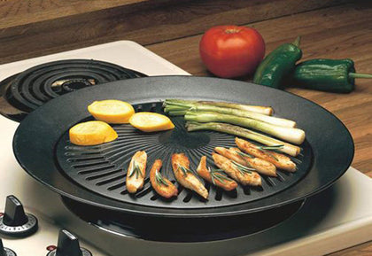 Smokeless Indoor Stove Top Grill - Healthy Kitchen Stovetop Indoor Grill