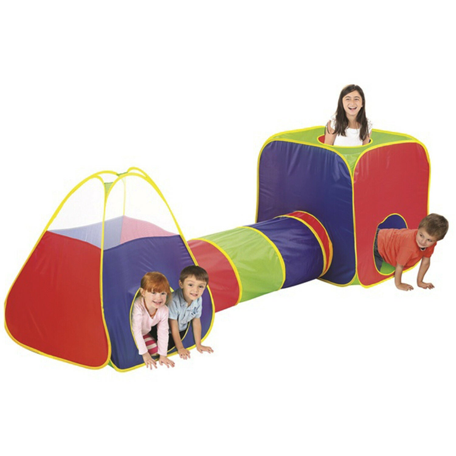 children's tent and tunnel Kids Big Play Tent With Tunnel Large Colorful Playing Tent