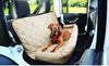 Quilted Comfy Dog Car Seat Covers - Light Brown Car Seat Cover for Dogs
