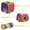 Kids Big Play Tent With Tunnel Large Colorful Playing Tent - Tunnel & Carry Case