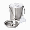 Brushed Stainless Steel Double Wall Ice Bucket With Air Tight Lid