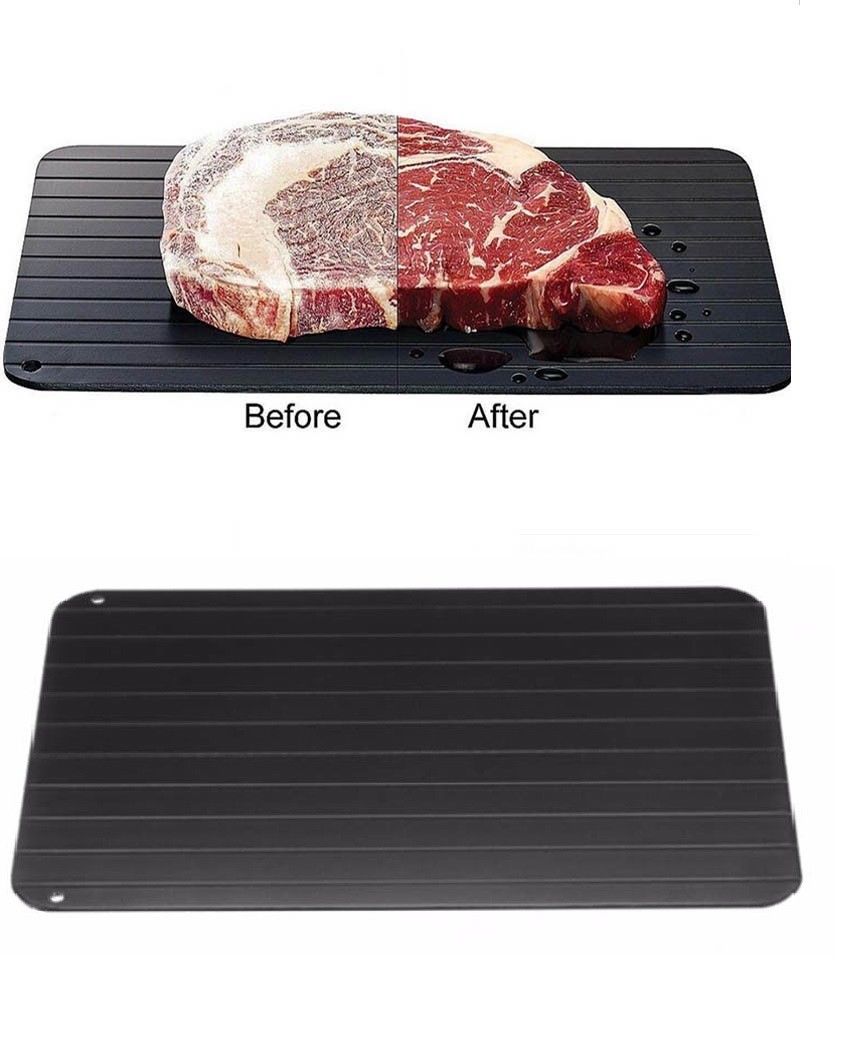 Fast & Easy Defrosting Meat Tray - Rapid Thawing Tray for Frozen Food