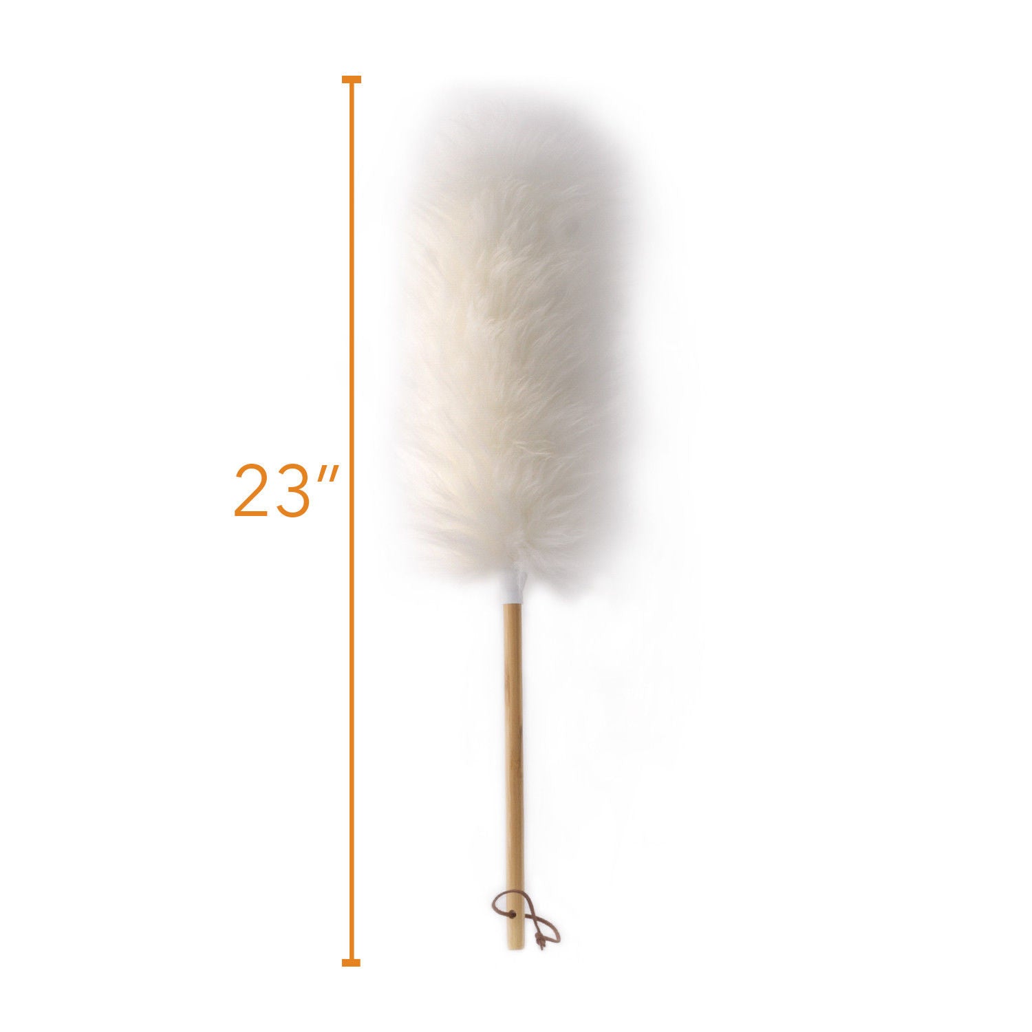 Long Duster With Wooden Handle - Cobweb 23" Daster W/ Wood Handle
