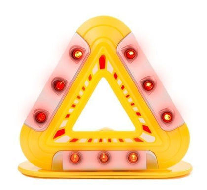 Flashing Emergency Triangle - LED Lights Warning Triangle With Magnetic Base