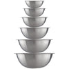 High Quality Large Stainless Steel 6 pcs Mixing Bowl Set - Free Measuring Spoons