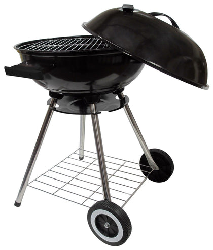 Round Kettle Charcoal 18 Inch Barbecue BBQ Grill With Black Lid New