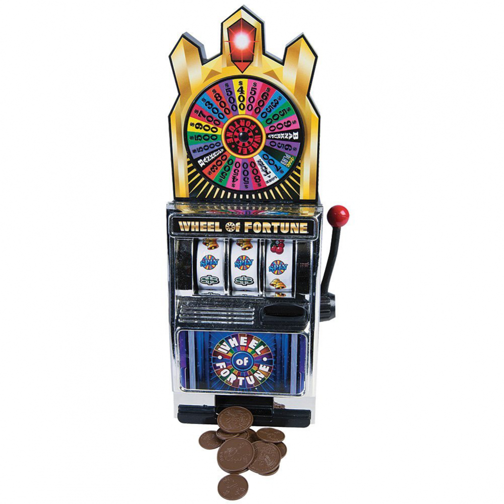 Miniature Wheel Of Fortune Slot Machine Bank - Money Bank Mini Slot Machine