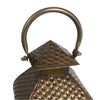 Metal Brass Finish Large Moroccan Lantern Candle Holder - Pillar Candle Holder