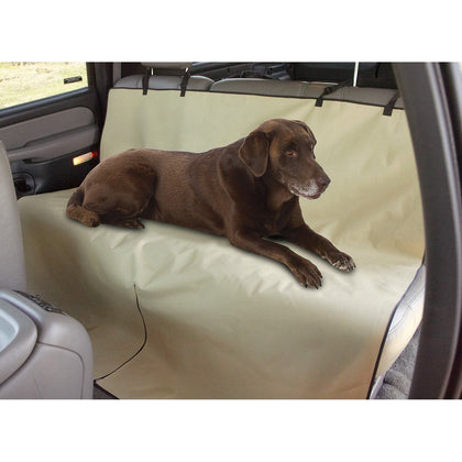 Waterproof Dog Seat Cover - Pet Auto Seat Protector - Beige