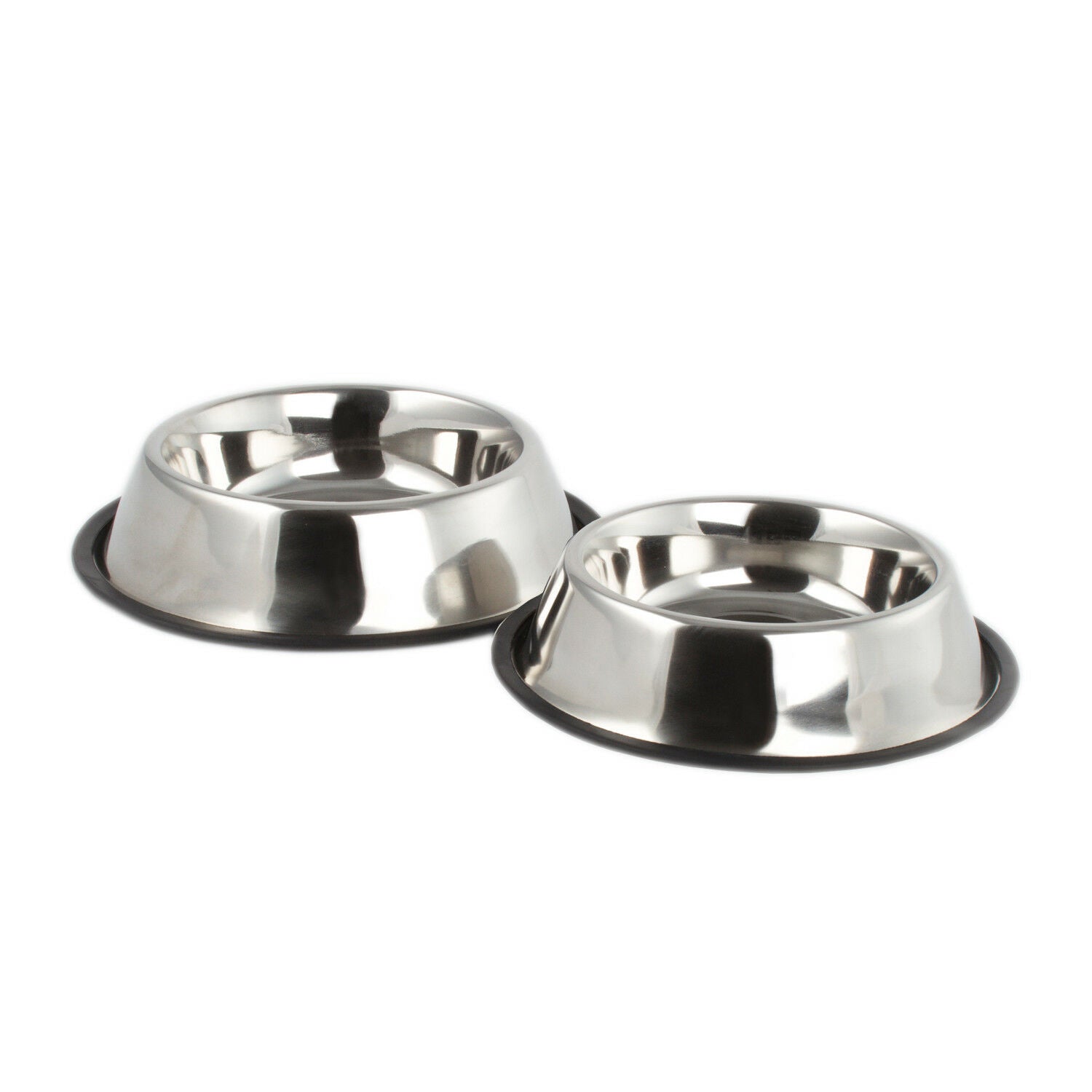 2 Pack Stainless Steel 32 Oz. & 16 Oz. Pet Bowl - Dog Cat Food Bowls