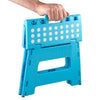 Home Folding Step Stool For Kids Adults 7.5" Heavy Duty Plastic Stool W/ Handle