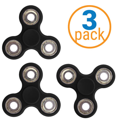 Metal Bearing Fidget Spinner 3 Pack – ADHD Focus Fidget Toy Spinner – Fiddle Toy