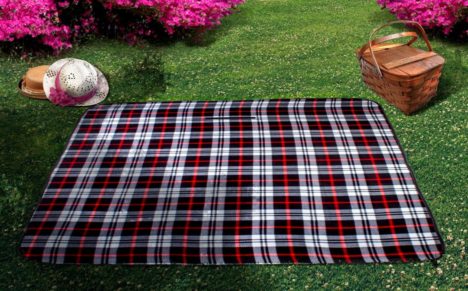 Waterproof Picnic Blanket – 50" x 60" Large Beach Blanket Or Outdoor Picnic Mat