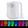 Motion Activated Toilet Bowl Led Light 8 Changing Color Toilet Seat Nightlight