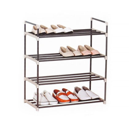 Metal 4 / 5 Shelf Shoe Rack Organizer - Large 4 / 5 Shelves Tiers Shoes Rack