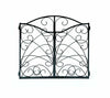 48” Freestanding Pet Gate - Fireplace Screen Design Metal Dog Gates Indoor Fence