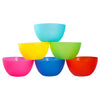 6 Pc Green Plastic Bowls - Reusable BPA -Free Cereal Fruit or Soup Bowl