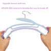 30 Pack Non Slip Wrinkle Free Thin Plastic Clothes Hanger Purple & Grey