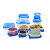 34 Piece Plastic Food Container Set - 17 Plastic Storage Containers with Air Tight Lids