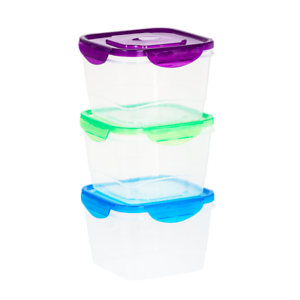 3 Pack BPA Free Food Storage Containers with Lids – Large Food Storage Containers – Airtight Food...