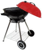 Round Kettle Charcoal 18 Inch Barbecue BBQ Grill With Red Lid